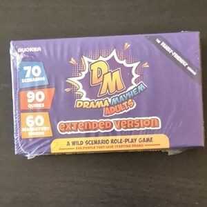 a role-play card game designed for players who love creating drama